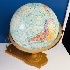 地球儀 アンティーク ブックスタンド付 地図 レトロ/J014-14の画像