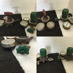 A-337△ y 岐阜発/ ガスゲージ/ 5個まとめて/ 調整器/ ゲージ/ 動作未確認/ ゲージガラス割れあり/ 現状品/ R7.7/9 △の画像