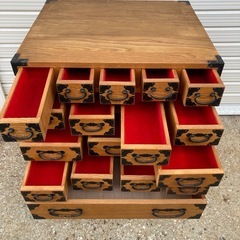 民芸調箪笥小物入れの画像