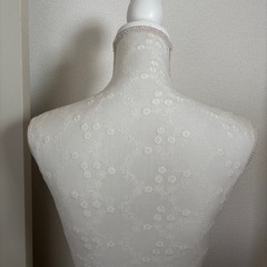 トルソー　マネキン　 女性　花柄刺繍　白　猫足タイプ　レディース9号の画像