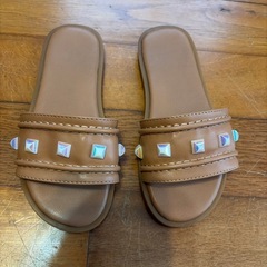 キッズ　サンダル　皮靴　サイズ6〜7の画像