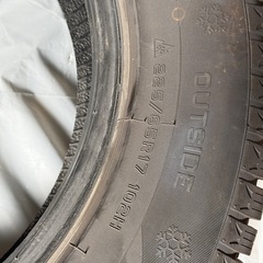OVATION（オベーション）スタッドレス W586 225/65R17 ワンシーズン使用 引き取り限定の画像