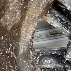 現状ジャンク品　BR　8スポーク14インチホイール2本のみ ブラックレーシング　6J　4H114.3＋22 当時物の画像