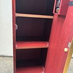 昭和レトロ収納棚時計付き
の画像