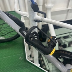 ミニベロ小径自転車 LEVO グレー 20インチ相当｜鍵・スマホホルダー付の画像