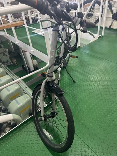 ミニベロ小径自転車 LEVO グレー 20インチ相当｜鍵・スマホホルダー付
