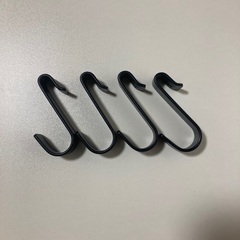 【ほぼ新品】ニトリ Nポルダ 幅80cm 奥行30cm ミドルブラウン フック4点付きの画像