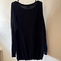 Ｈ＆Ｍブラックセーターカットソーの画像