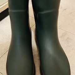 女性用おしゃれゴム長靴　サイズ23程度　雨靴、ガーデニング用の画像