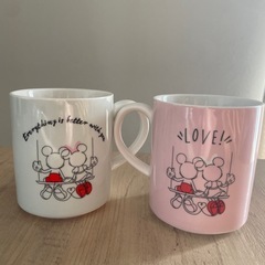 ミッキーミニー　ペアマグカップ【新品未使用】の画像