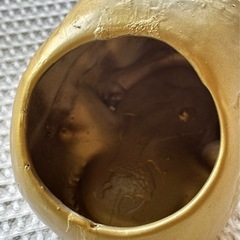 髑髏【G】骸骨 スカル　陶器　ホラー　レトロ　ランプ インテリア 置物 小物入れの画像