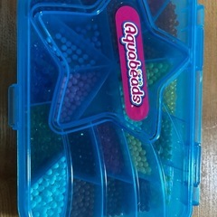 【中古】アクアビーズセット 星型ケース24色+オマケの画像