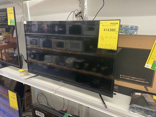 【ジャングル守口店】液晶テレビ　モダンデコ　TK40-BK　2018年製