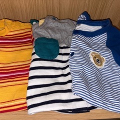 80cm半袖ロンパ５枚セットの画像