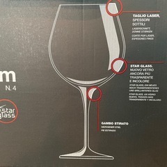 ボルミオリロッコ　ワイン　グラス　プレミアム　モデル　未使用　4個　の画像