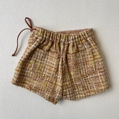 mon Atelier ブラウンツイードショートパンツ Sの画像