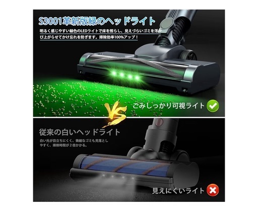 掃除機 コードレス【2026改良進化モデル！75Kpa超強力吸引＆業界軽量
