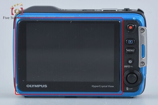 【中古】OLYMPUS オリンパス TOUGH TG-620 ブルー コンパクトデジタルカメラ シャッター回数僅少