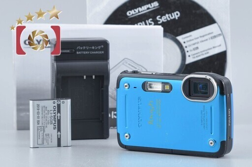【中古】OLYMPUS オリンパス TOUGH TG-620 ブルー コンパクトデジタルカメラ シャッター回数僅少