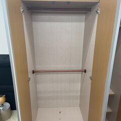 ★ジモティー割引あり★【ジャングルジャングル守口店】ワードローブ　幅119×奥行58.5×高さ183.5の画像