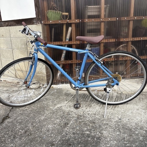 あさひ製WEEKEND アルミ 700C シマノ7速 460mm BLUEクロス