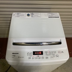 ハイセンス7.5kg洗濯機HW-G75Aの画像