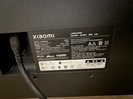【Xiaomi】Xiaomi TV A Pro 43 2025 チューナーレステレビ