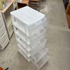 石2601-327 プラスチック製　スリム5段ラック　キズ汚れ有りの画像