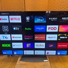 ジモティー特別価格🉐SHARP製★65型有機ELテレビ★Android TV★6ヶ月間保証付きの画像