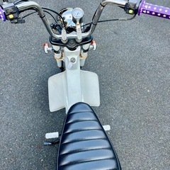 新入庫★スズキ　モレットカスタム　2サイクル車　 白色　社外品ヘッド★の画像