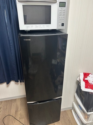 冷蔵庫、オーブン電子レンジセット売り