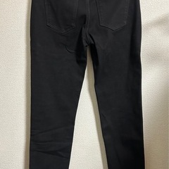 antgauge アントゲージ 裏毛起毛 ブラック デニム　美シルエットの画像