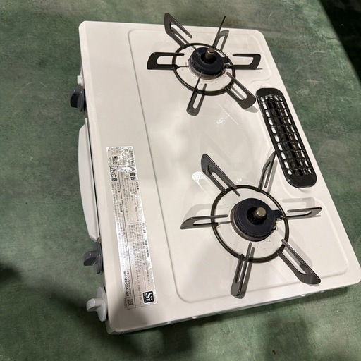 2020年　ガスコンロ　都市ガス　ガステーブル　リンナイ　Rinnai 家電　白　【動作OK】【都市ガス】