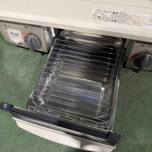 2020年　ガスコンロ　都市ガス　ガステーブル　リンナイ　Rinnai 家電　白　【動作OK】【都市ガス】