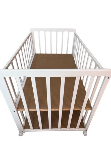 ヤトミ ベビーベッド 白 (shiori) 藤枝のベッド《ベビーベッド》の中古