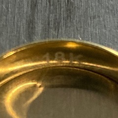 K 18刻印 リング 指輪 実家整理 遺品整理 ゴールド 貴金属 金の画像