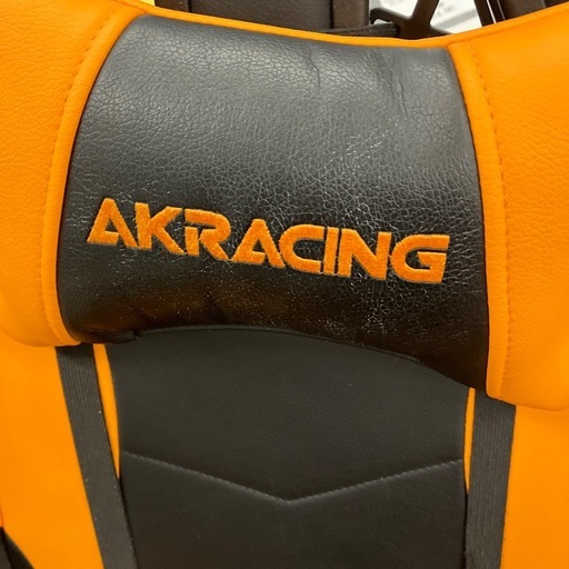 AK Racing ゲーミングチェア ブラック×オレンジ　【トレファク 川越店】