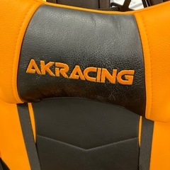 AK Racing ゲーミングチェア ブラック×オレンジ　【トレファク 川越店】の画像