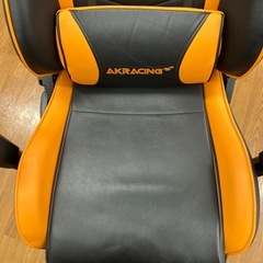 AK Racing ゲーミングチェア ブラック×オレンジ　【トレファク 川越店】の画像