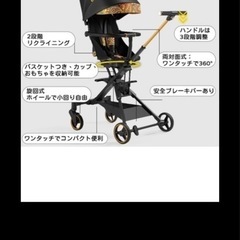 両対面式ベビーカー b型 4輪バギー(レインカバー付き) の画像