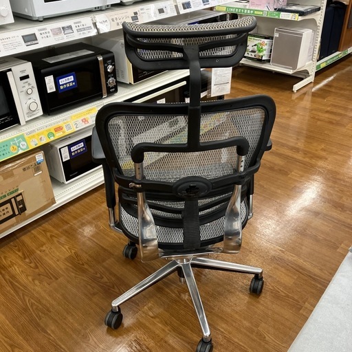 Ergohuman ワークチェア　グレー　ヘッドレスト付き　【トレファク　川越店】