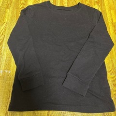 ユニクロ キッズ ヒートテック 120 3枚セット 極暖2枚・通常1枚 ブラック UNIQLO 長袖の画像