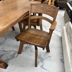 🌲天然木テーブル&チェアセットの画像