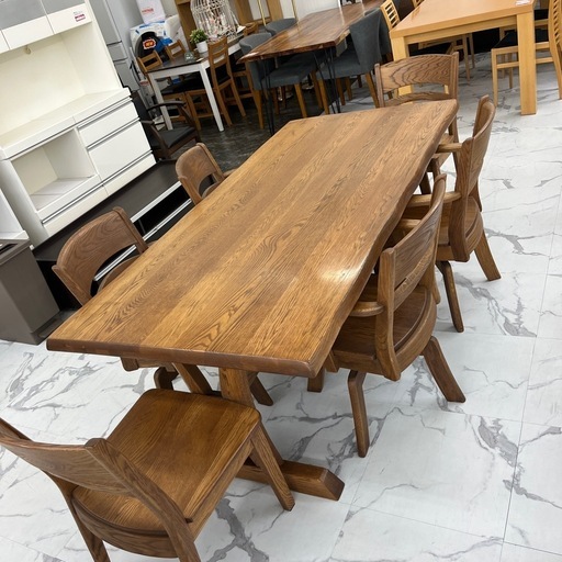 🌲天然木テーブル&チェアセット (NCM本店) 比良のテーブル《ダイニング