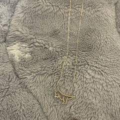 bloom 恐竜　ネックレス　K10 ダイヤモンド イエローゴールドの画像