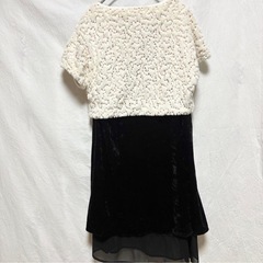 【HusHush】 ノースリーブワンピース M (ベアロ )×ボレロ セットの画像