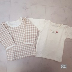 長袖肌着 80サイズ ユニセックスの画像