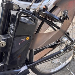 Panasonicブラック電動アシスト自転車 シティタイプの画像