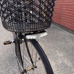 Panasonicブラック電動アシスト自転車 シティタイプの画像