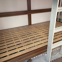 【ツートンカラー♡】木製　二段ベッド　　　の画像